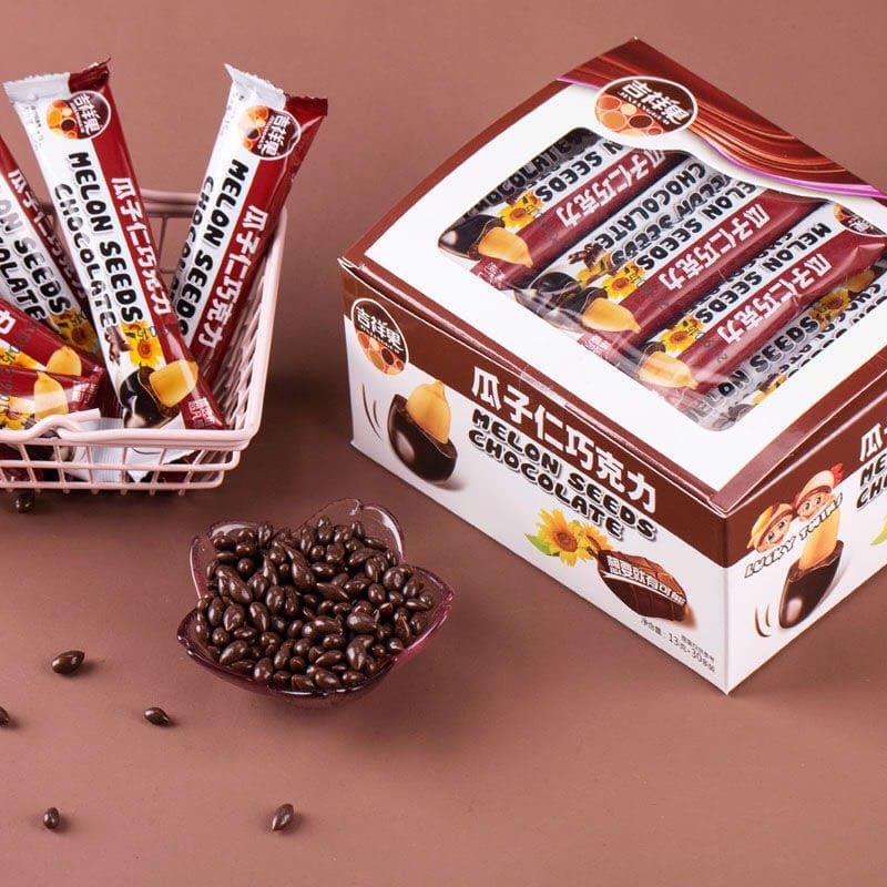 Combo 60 gói Kẹo hạt hướng dương bọc socola / Kẹo hạt hướng dương bọc sô cô la nhân đậu phộng thơm ngon gói 11g