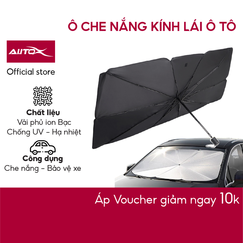 Ô che nắng ô tô AutoX vải Nano chống nóng chống tia UV khung nhôm chắc