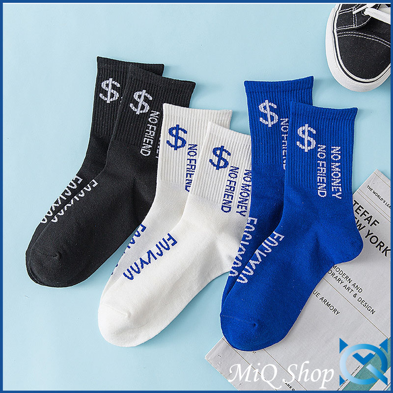 [HCM]Tất Vớ Nam Cổ Trung Phối Chữ Cá Tính - MS23