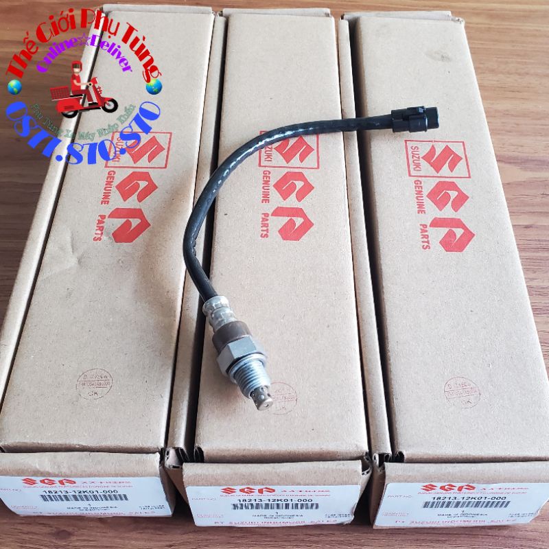 Cảm biến oxy raider fi, satria fi, gsx zin suzuki hàng nhập khẩu - 18213-12k01-000