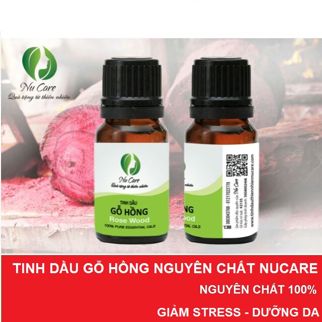 [HCM]Tinh Dầu Gỗ Hồng Nguyên Chất Nu Care 10ml giúp tinh thần thư thái giải tỏa stress căng thẳng thần kinh