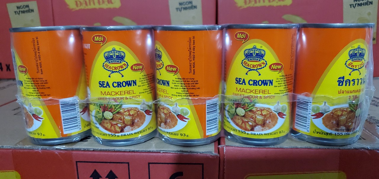 Cá nục sốt ớt chua ngọt seacrow 155g