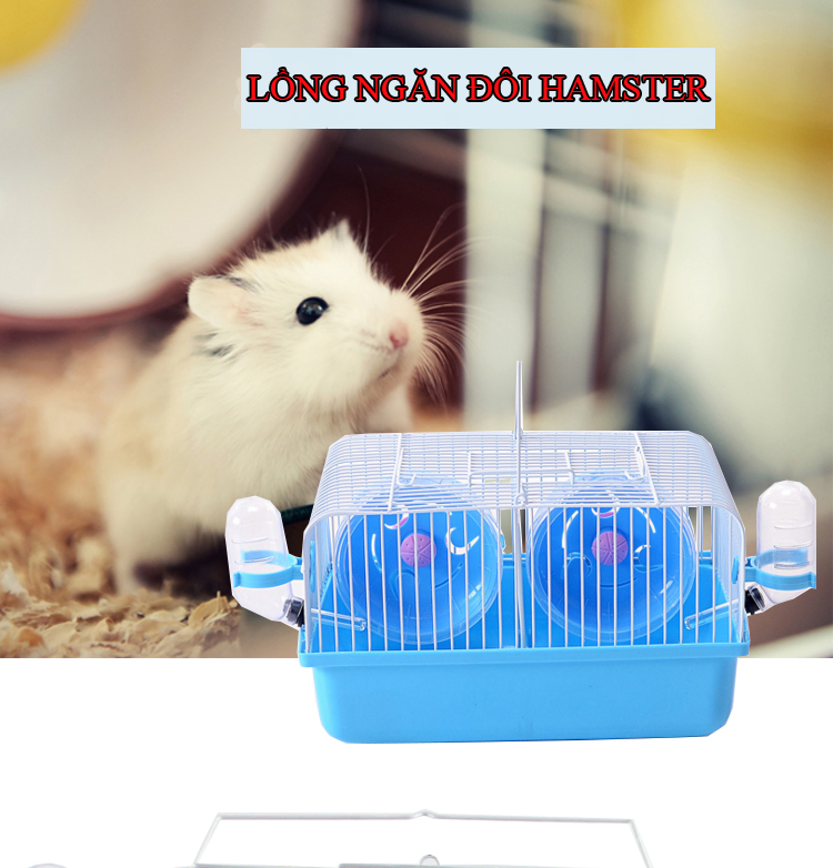 Lồng nuôi chuột hamster ngăn đôi rẻ đẹp🐹 [GIẢM GIÁ CỰC SỐC]🐹