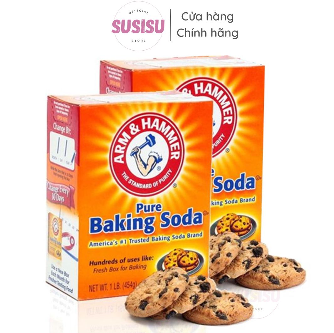 Bột đa năng baking soda arm & hammer pure 454g - bột nở làm bánh - men nở làm bánh - bột tẩy đa năng baking soda