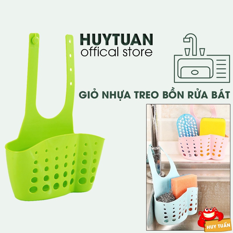 Giỏ nhựa dẻo treo bồn rửa bát, Giỏ nhựa đựng đồ, Giỏ nhựa treo tường, Giỏ đựng đồ rửa bát Huy Tuấn