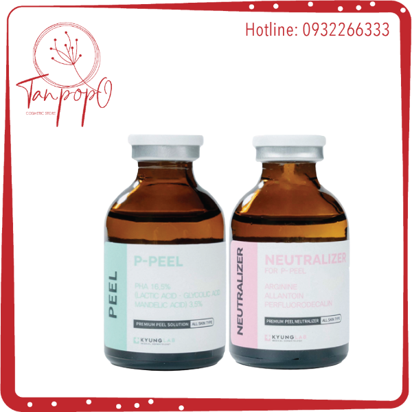 Peel da kyunglab cặp đôi hoàn hảo peel da sinh học kyung lab p peel & nước trung hoà neutralizer chai 30ml