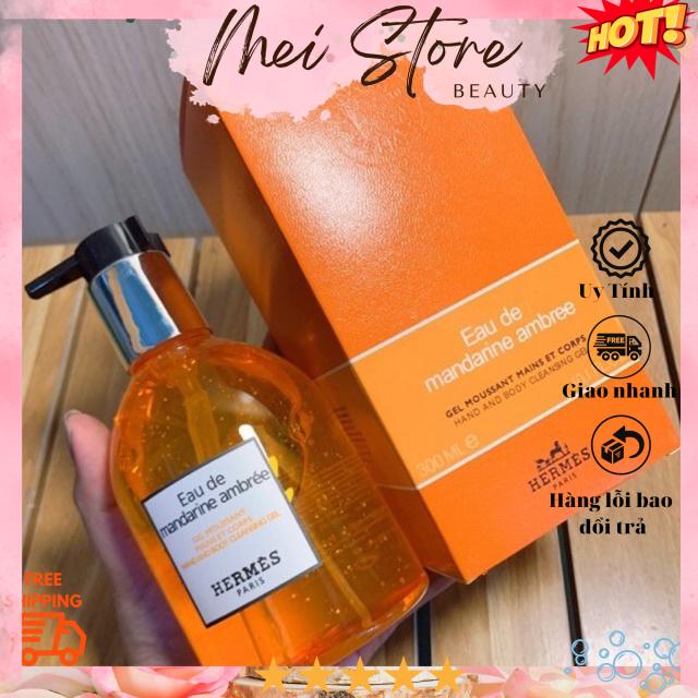 Sữa tắm hương nước hoa pháp hermes eau de mandarine ambree 300ml
