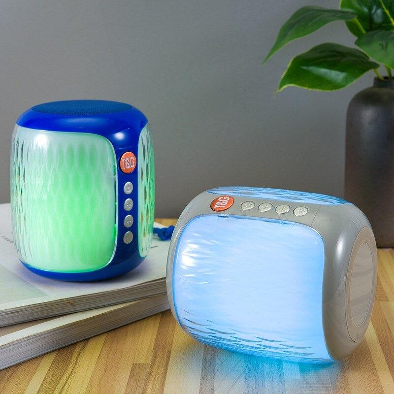 Loa bluetooth sạc pin có đèn led TG 611 đổi màu đẹp kiêm đèn ngủ - Mới