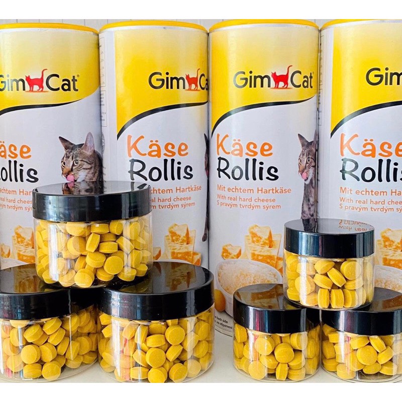Viên phomai gimcat hỗ trợ tiêu hóa, tăng nọng cho mèo - hủ 50 viên & 100 viên