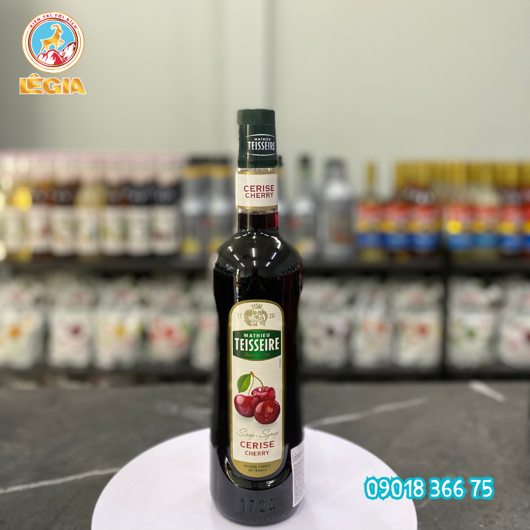 Siro teisseire anh đào 700ml - teisseire cherry syrup