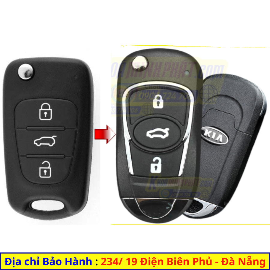 Vỏ độ chìa khóa xe kia morning, cerato, forte v48