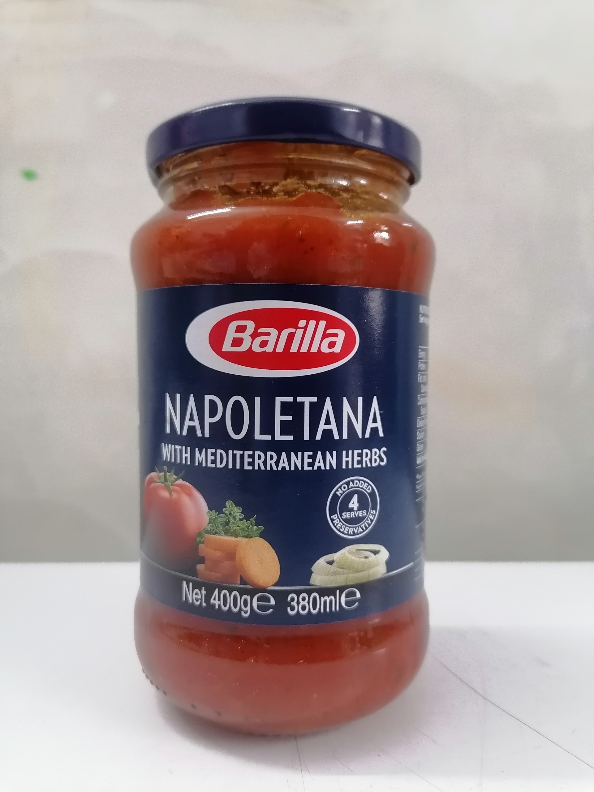 400g - Napoletana Xốt cà chua thảo mộc Địa Trung Hải Italia BARILLA