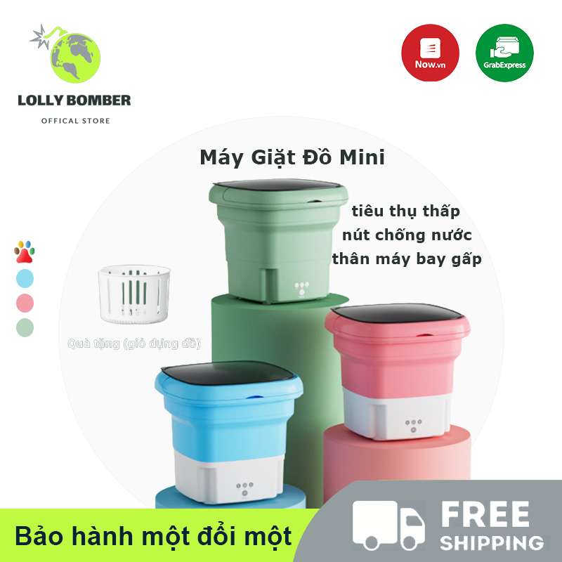 Máy Giặt Đồ Mini,Gấp Gọn Di Động Máy giặt mini,Máy giặt mini cao cấp Máy giặt vắt quần áo gia dụng mini- Gửi giỏ thoát nước gấp