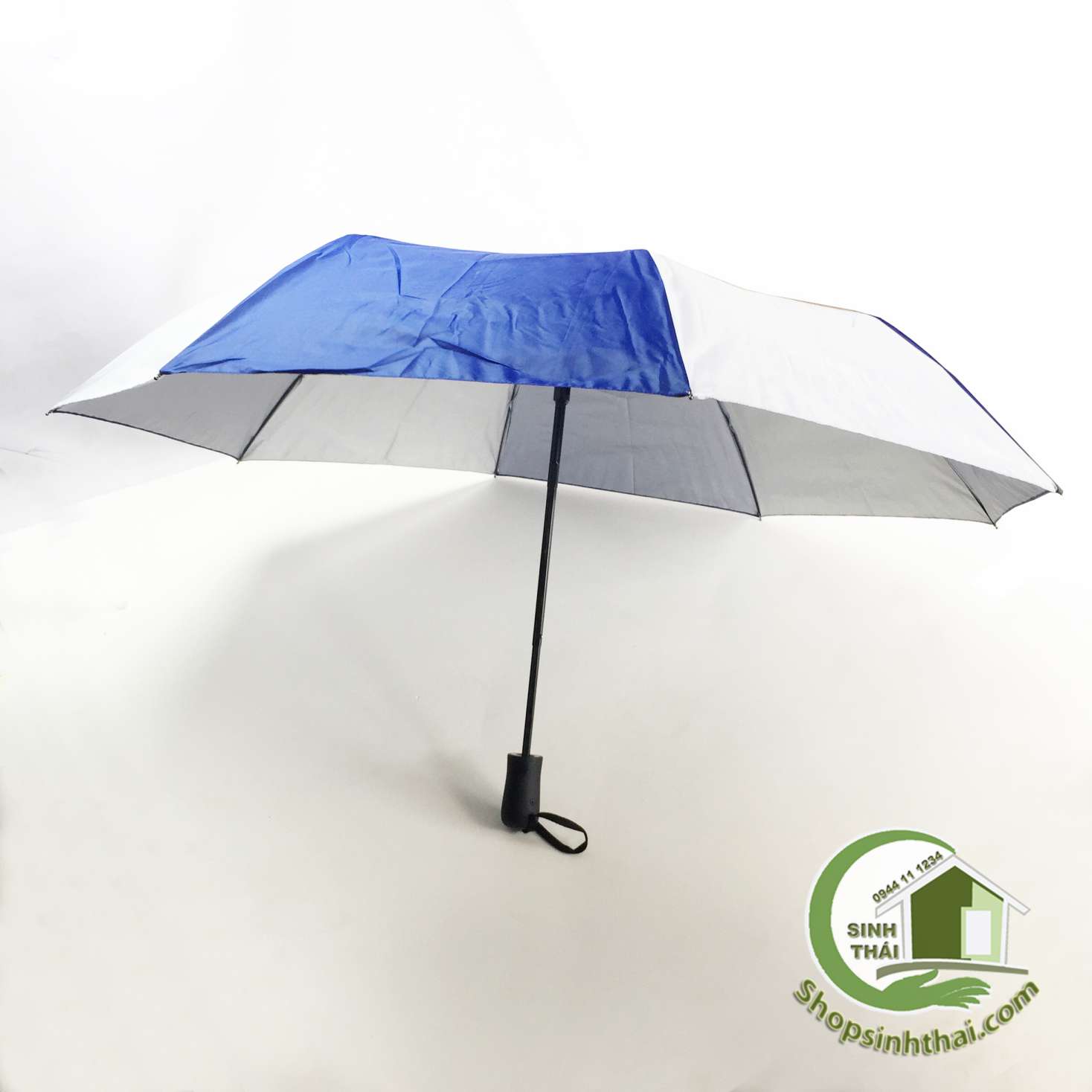[HCM]Ô dù che mưa chống tia UV chống nắng chống thấm dù cao cấp nhập khẩu Thái Lan màu xanh dương chuôi đen