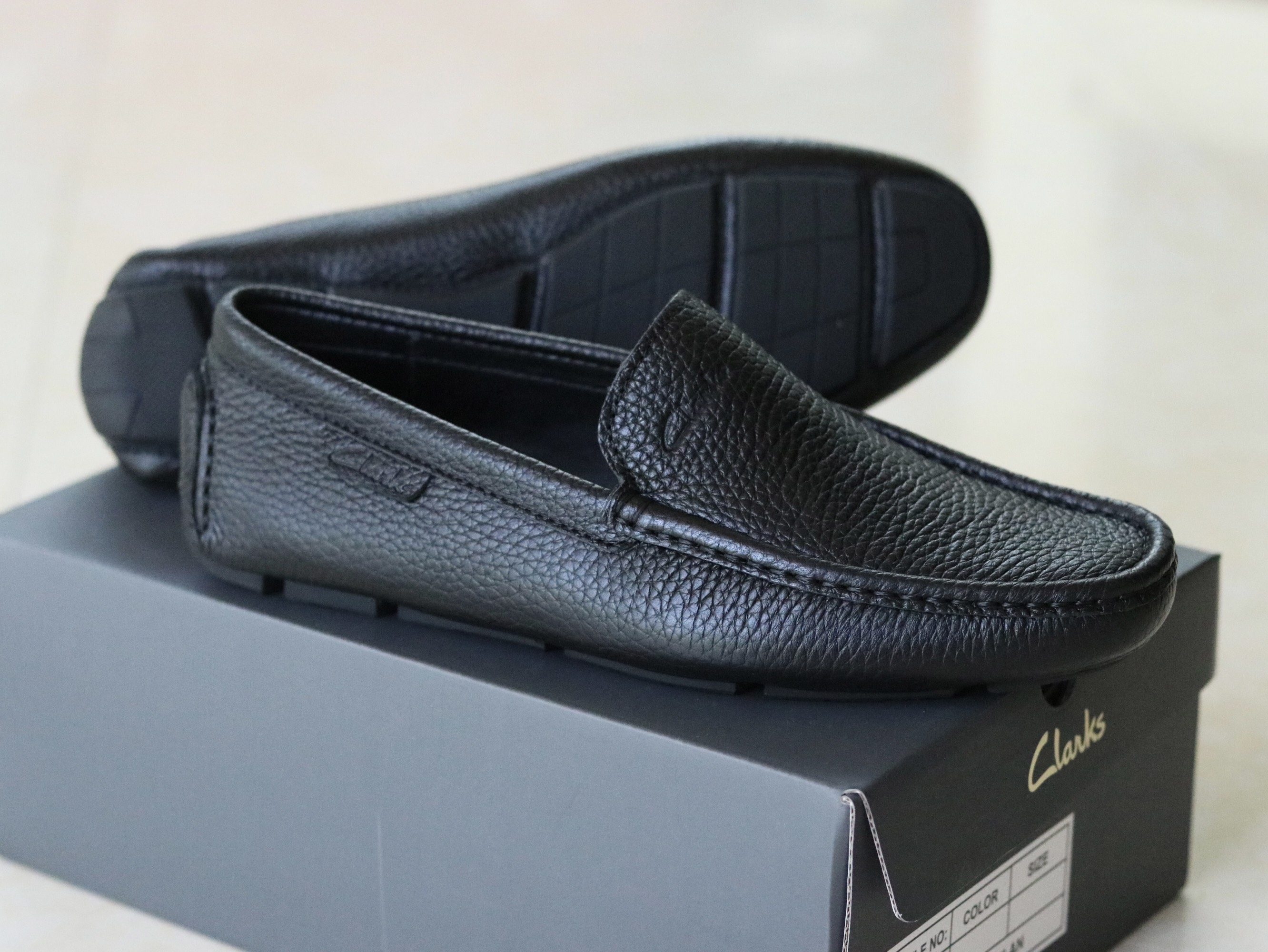 Giày lười nam driving mono ss2023. da bò thật 100%, chính hãng clarks