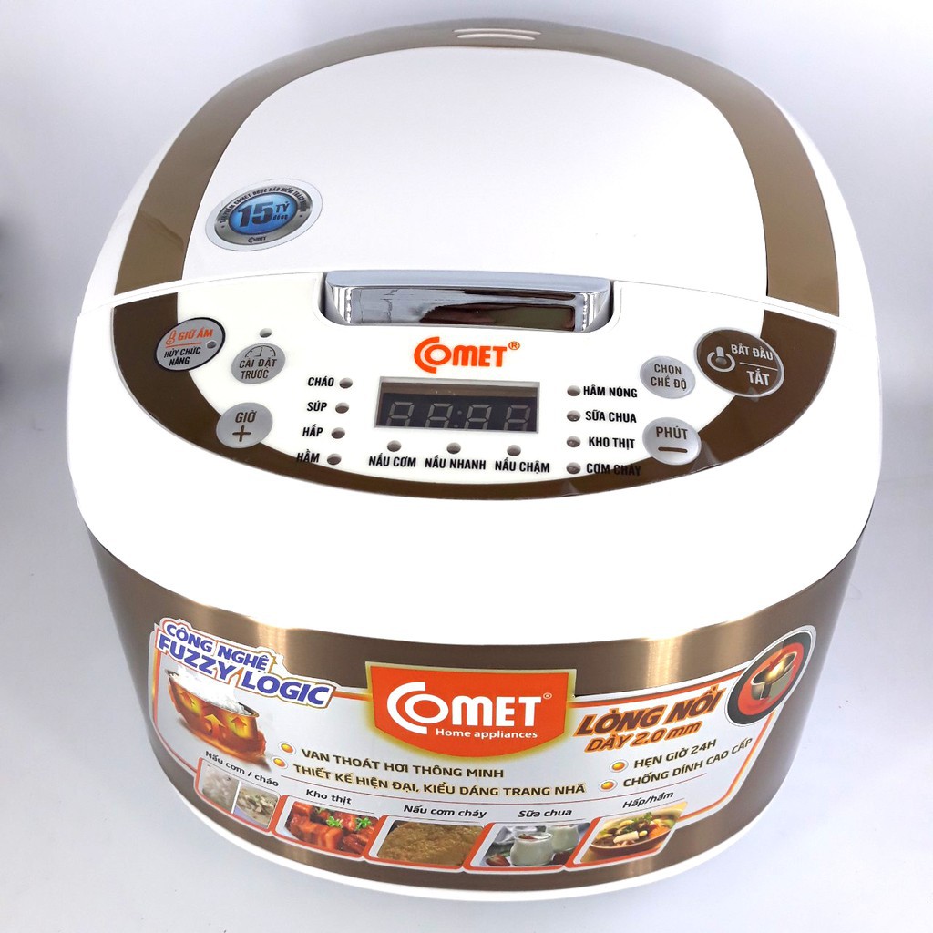Nồi cơm comet 1.8lit cm8087 cao cấp, nồi cơm điện, nồi cơm điện loại lớn, dung tích lớn 1,8l, nhiều chế độ ,nồi cơm điện tử comet 1.8lit cm8087 chính hãng, thiết kế sang trọng hiện đại, nồi cơm điện đa năng, bh 12 tháng