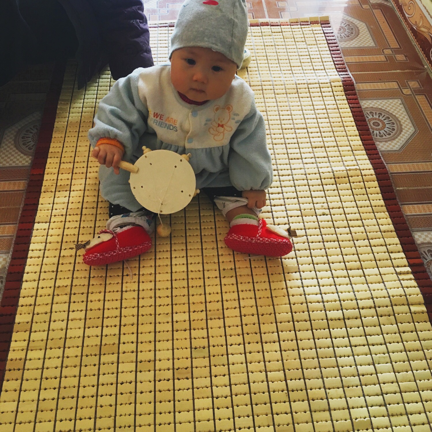 Chiếu trúc đặt nôi cũi cho bé kt 70cm x1m