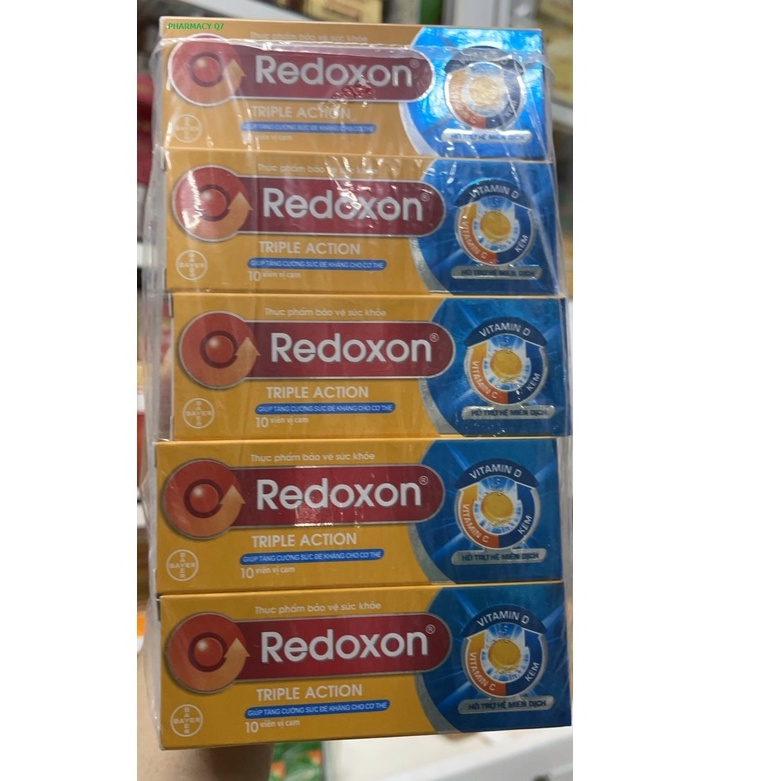 Tuýp 10 viên sủi bổ sung vitamin c và zinc redoxon double action redoxon redocxol redocxon