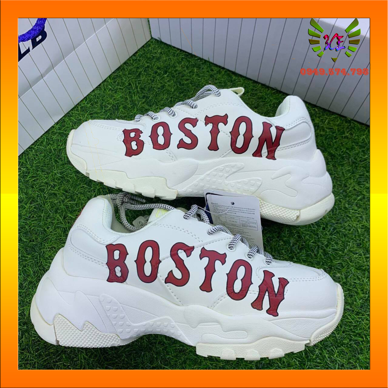 Giày ml b boston chữ đỏ