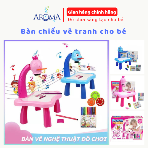 Bàn vẽ tranh cho bé - Bàn vẽ  thông minh cho bé có kèm Sổ vẽ, túi bút viết các mầu, Bút tập tô vẽ, Giúp bé phát triển trí tuệ