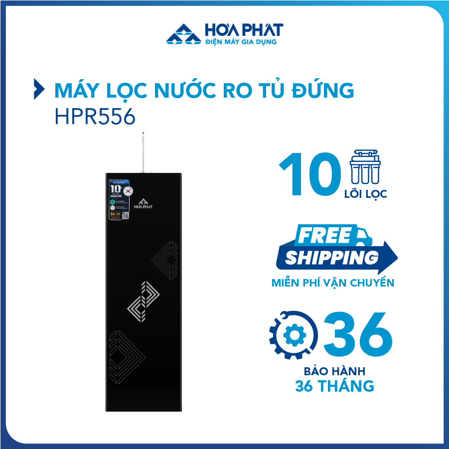 Máy lọc nước RO Hòa Phát HPR556 - Uống nước trực tiếp tại vòi - Bảo hành 36 tháng