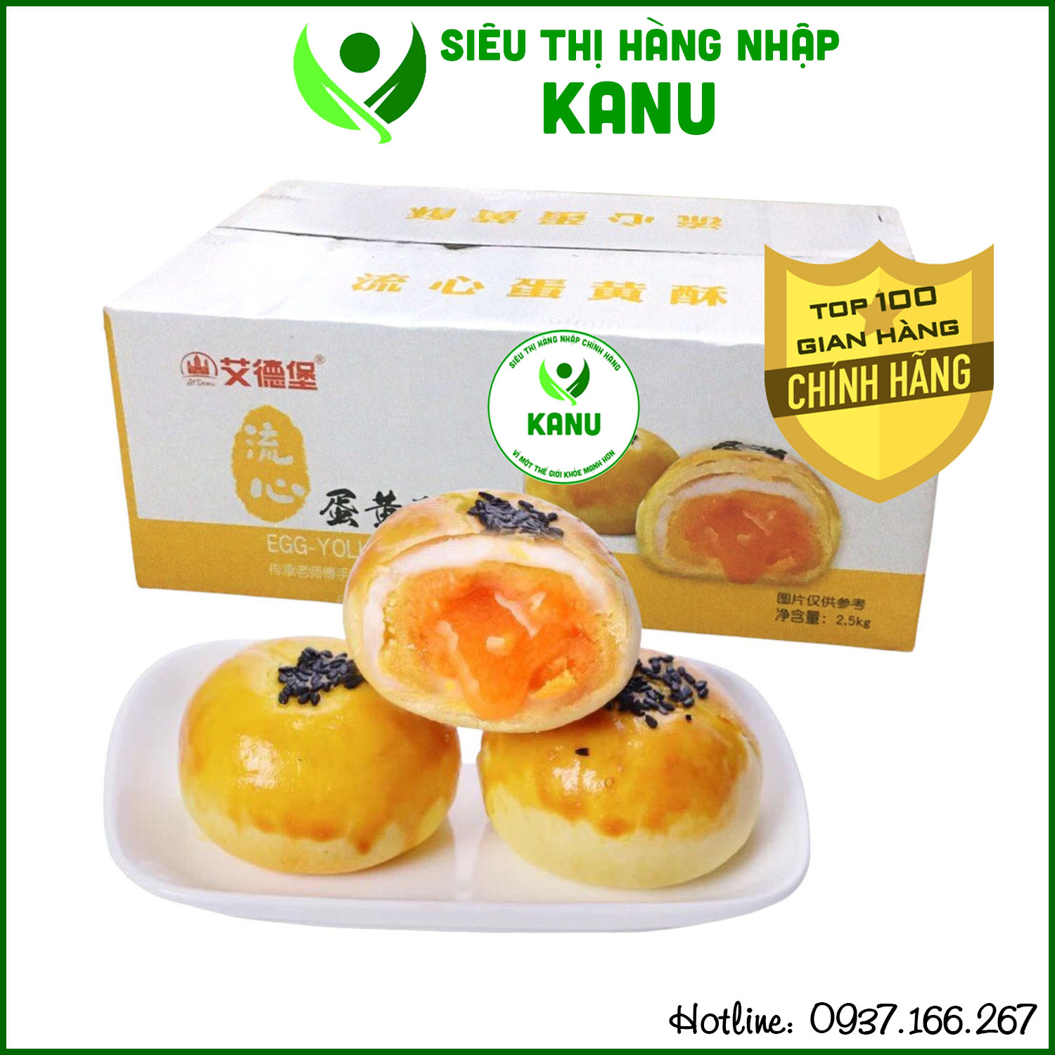 Bánh pía ngàn lớp nhân trứng chảy Đài Loan