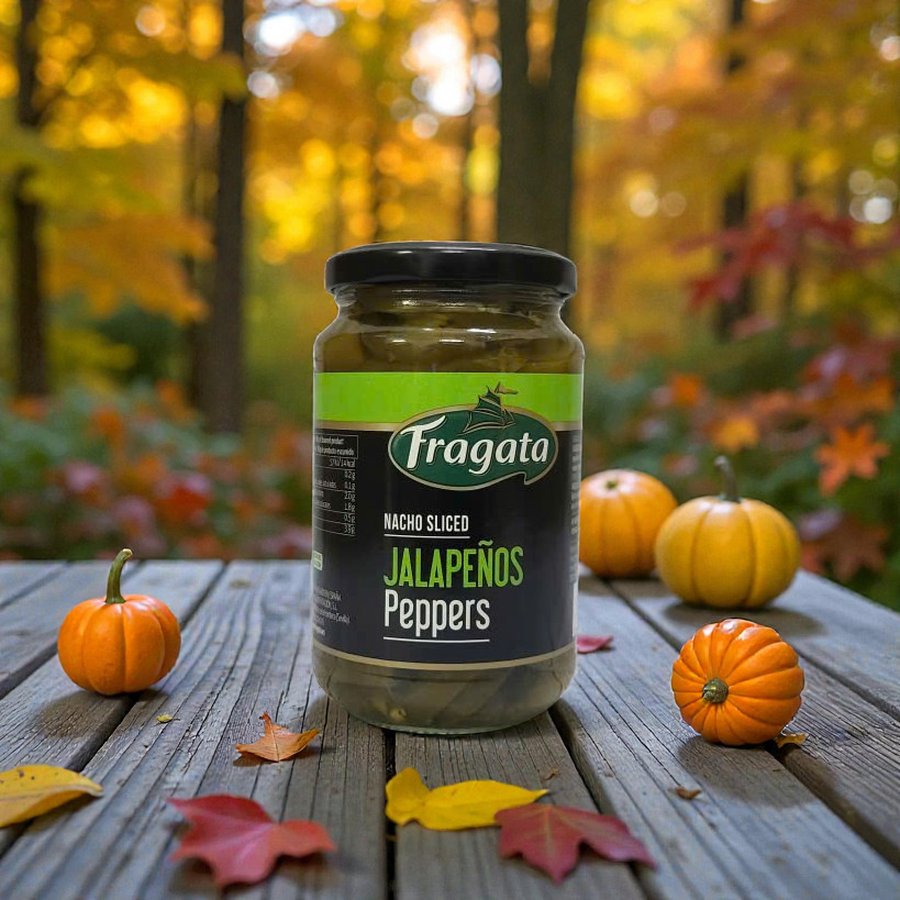FRAGATA [Lọ JALAPENOS 350g] ỚT JALAPENO CẮT LÁT NGÂM TÂY BAN NHA Nacho Sliced Jalapenos Peppers