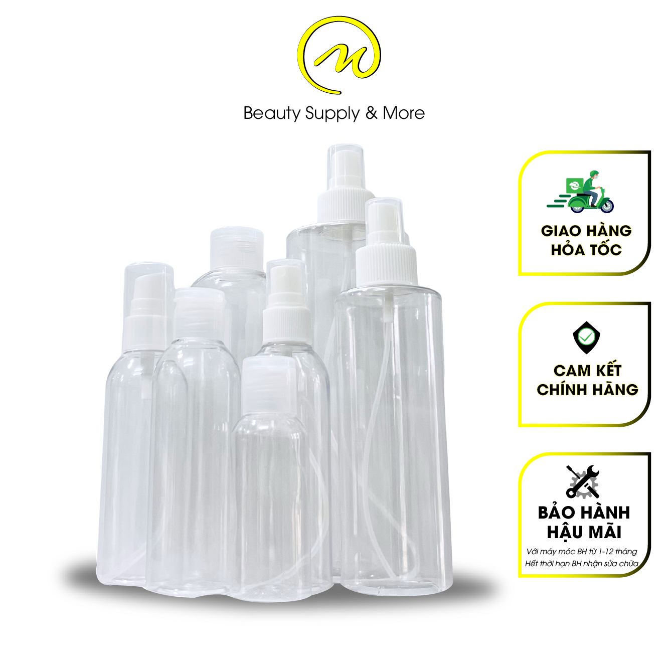 Chai xịt phun sương/nắp bật 50ml/100ml/250ml/500ml