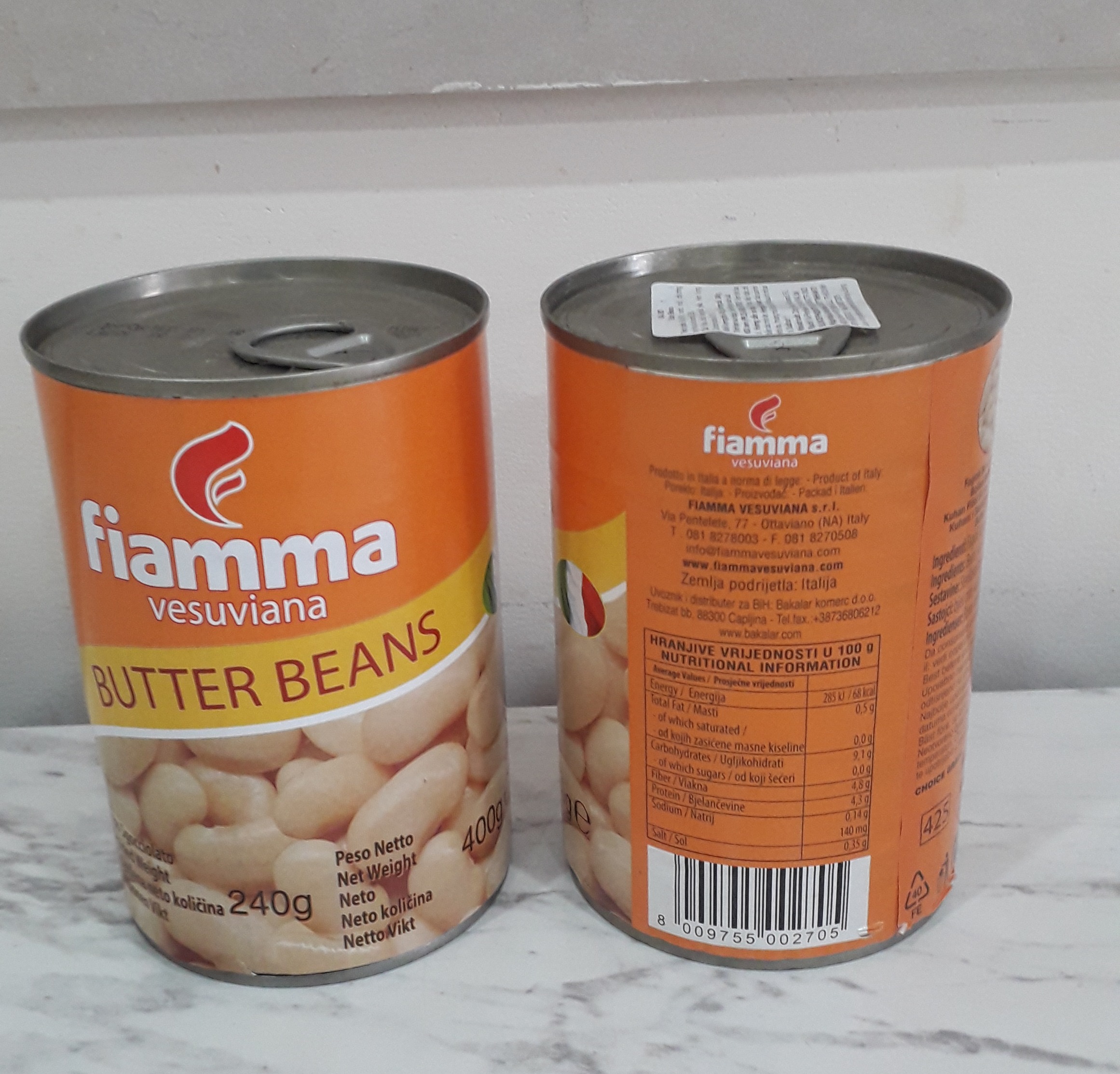 [HCM]Đậu Bơ Fiamma- Butter Beans- 400gram