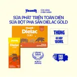 Thùng 48 hộp Sữa nước Vinamilk Dielac Gold 180ml - sữa bột pha sẵn hỗ trợ phát triển trí não của trẻ, tăng cân, chiều cao (Sữa dành cho trẻ em trên 1 tuổi)