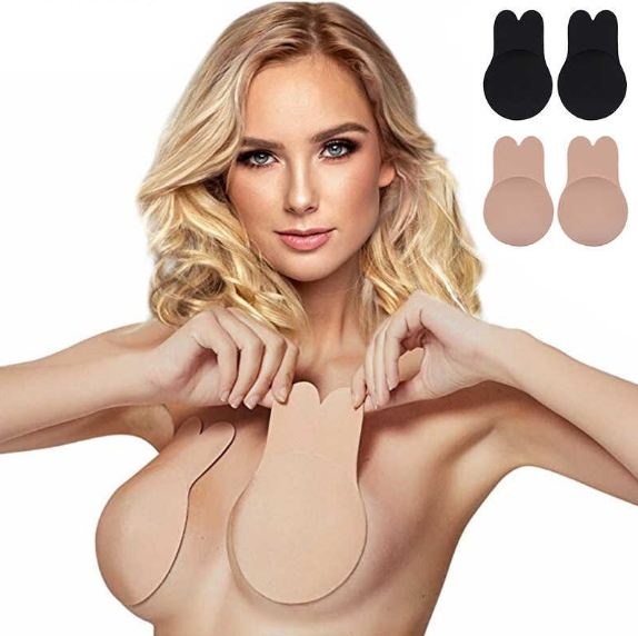 [HCM]Miếng Dán Nâng Ngực Tai Thỏ siêu dính hàn quốc sử dụng được nhiều lần ( hộp 2 miếng)