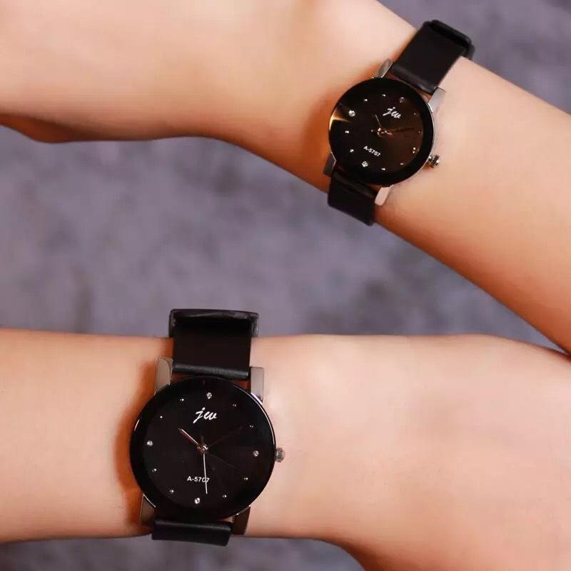 Đồng hồ cặp nam nữ JW dây da thời trang - GR18