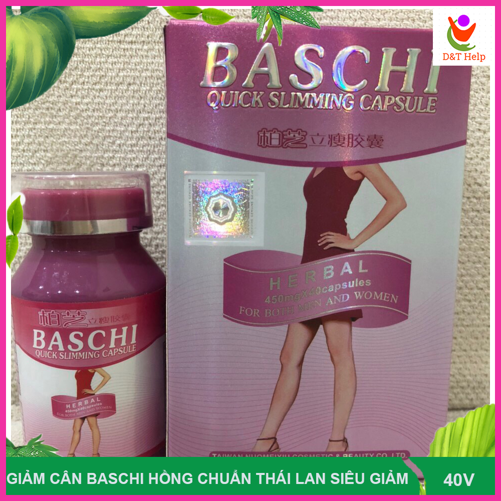 Viên uống giảm cân baschi hồng chuẩn siêu giảm mạnh