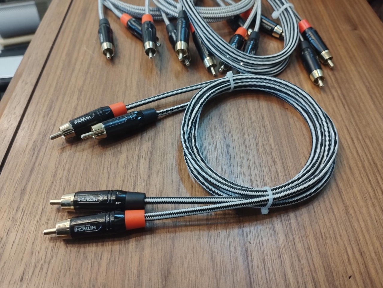 Dây AV Phòng Thu Bãi Nhật Siêu chất , dây bãi Nhật , Đầu Jack Hitachi Dây AV bông sen hàng bãi chống nhiễu jack xịn