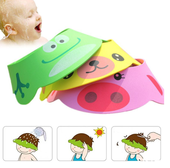 [HCM]NÓN GỘI ĐẦU CHẮN NƯỚC DÀNH CHO BÉ VỚI THIẾT KẾ HÌNH THÚ DỄ THƯƠNG - AN TOÀN KHI TẮM CHO BÉ