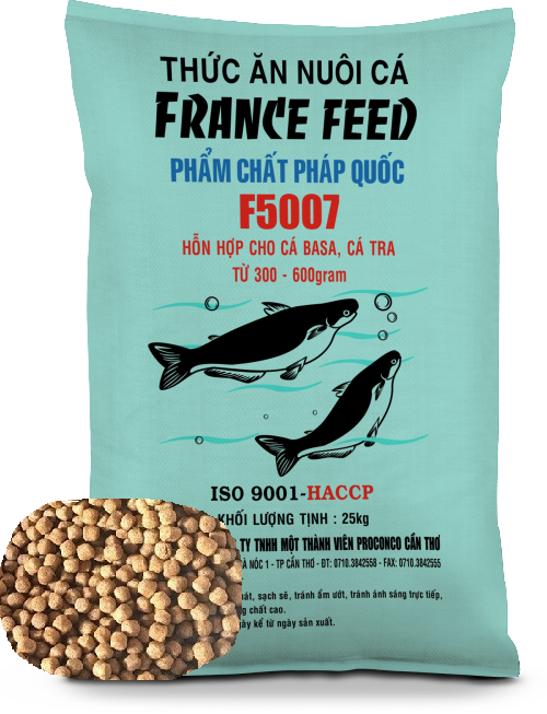 [1kg]Thức Ăn Cá Da Trơn Con Cò F5007 cho cá ăn hoặc dùng câu cá tra,trê-1kg CÁM CÁ F5007 NUÔI CÁ
