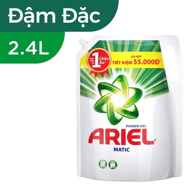 Túi nước giặt ariel 2,4l