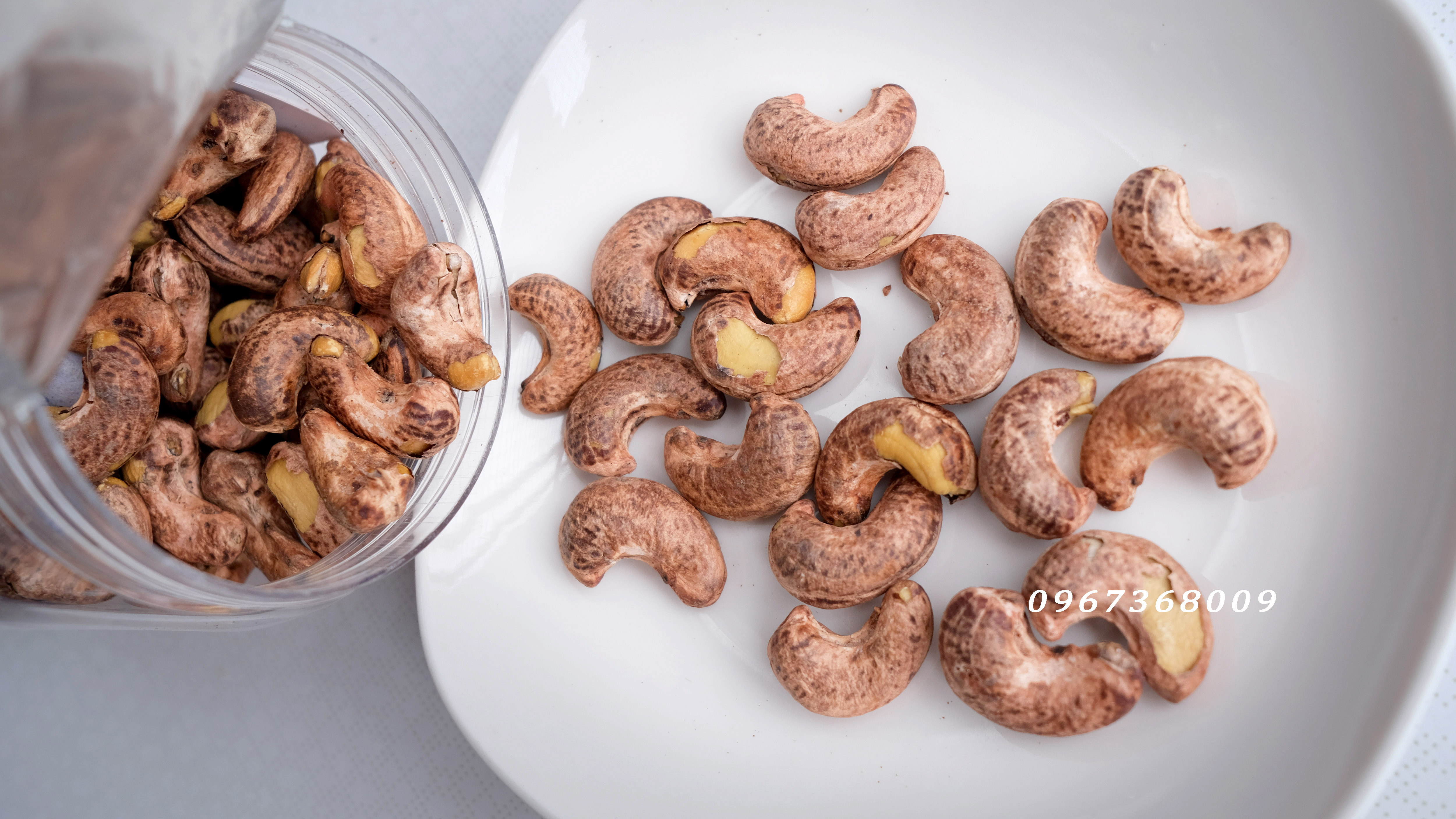 500gr Hạt điều rang muối Bình Phước - Hàng nguyên hạt, vỏ lụa