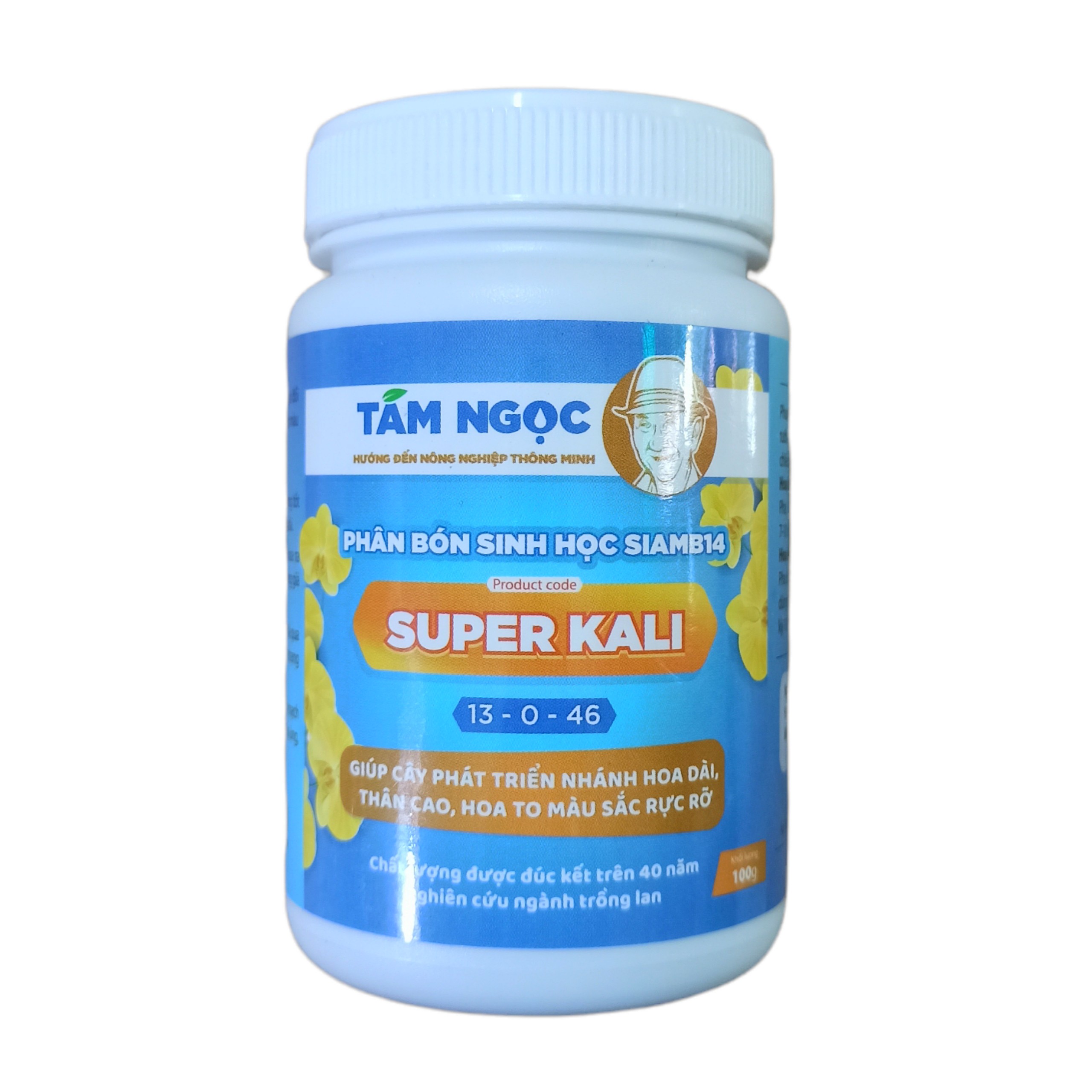 Super Kali phân bón hoa lan thầy Tám Ngọc - giúp cây chịu hạn, dài vòi hoa