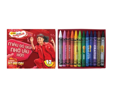 1 hộp bút sáp màu 12 cây