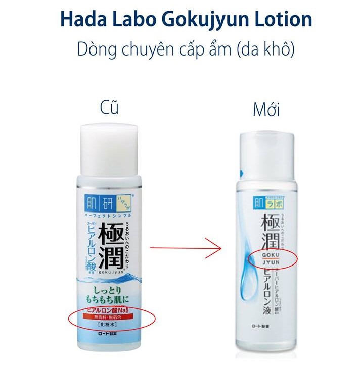 [Nội Địa Nhật] Lotion Dưỡng Ẩm Cho Da Khô Hada Labo Gokujyun Nhật Bản - 170ml