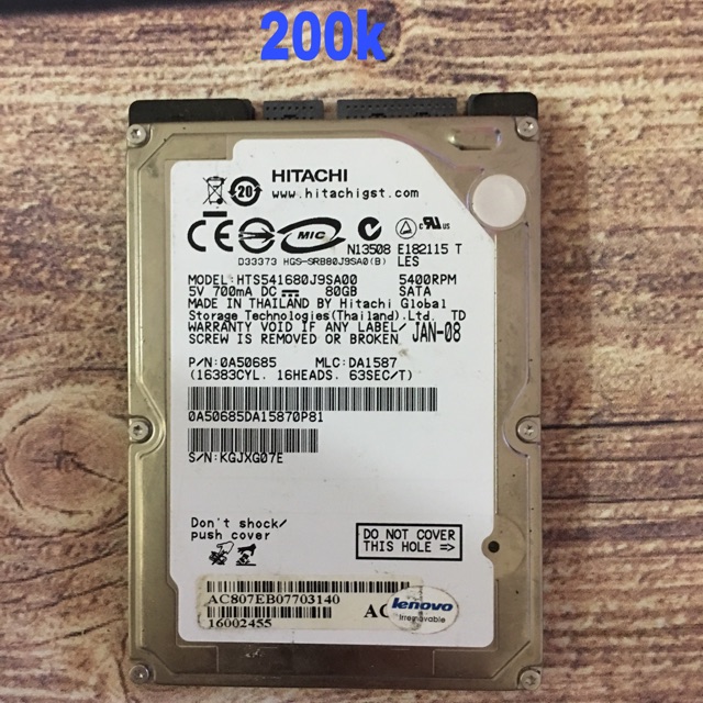 Ổ cứng laptop 2.5’ dùng cho laptop các hãng toshiba hitachi fujitsu...