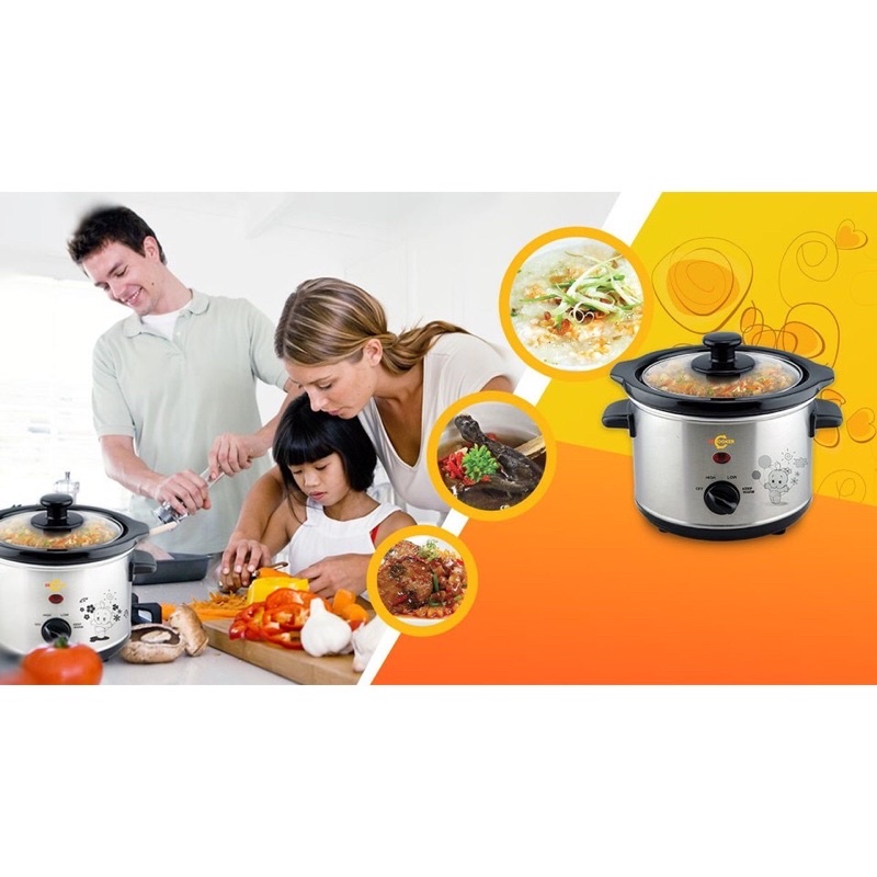 Nồi nấu cháo, nồi hầm chậm Bbcooker 2,5L cho bé