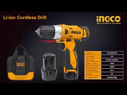 12v máy khoan vặn vít dùng pin ingco cdli1232