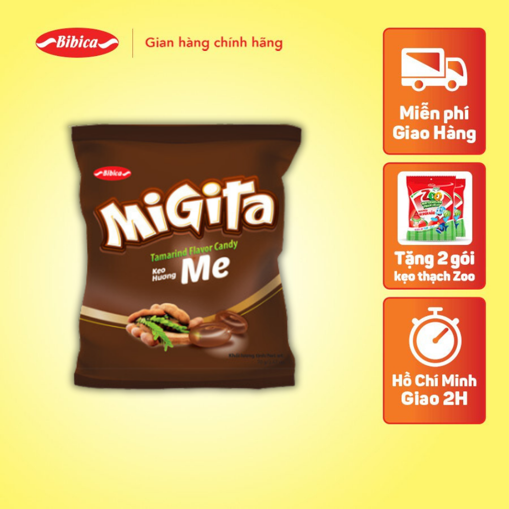 Kẹo cứng migita me bibica 140g