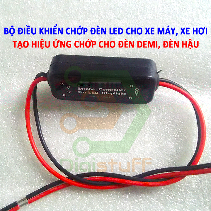Bộ điều khiển chớp đèn LED dùng làm cho đèn LED trang trí hoặc tạo hiệu ứng chớp cho đèn demi LED / hiệu ứng chớp cho đèn hậu LED khi phanh