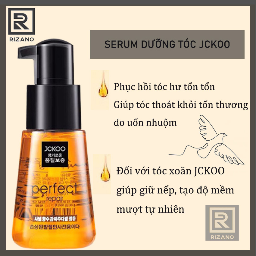 RIZANO - Dầu Dưỡng Tóc JCKOO, Phục Hồi Tóc Hư Tổn, Tóc Chẻ Ngọn, Serum Dưỡng Tóc, Chăm Sóc Chuyên Sâu Cho Tóc, Tóc Bị Tổn Thương Do, Uốn, Nhuộm