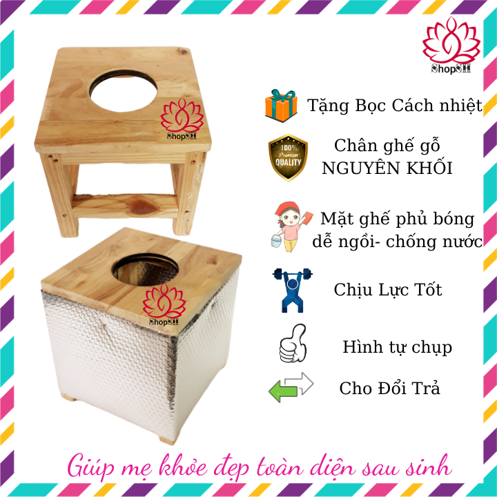 [HCM]GHẾ XÔNG VÙNG KÍN CAO CẤP BẰNG GỖ - TẶNG BỌC CÁCH NHIỆT