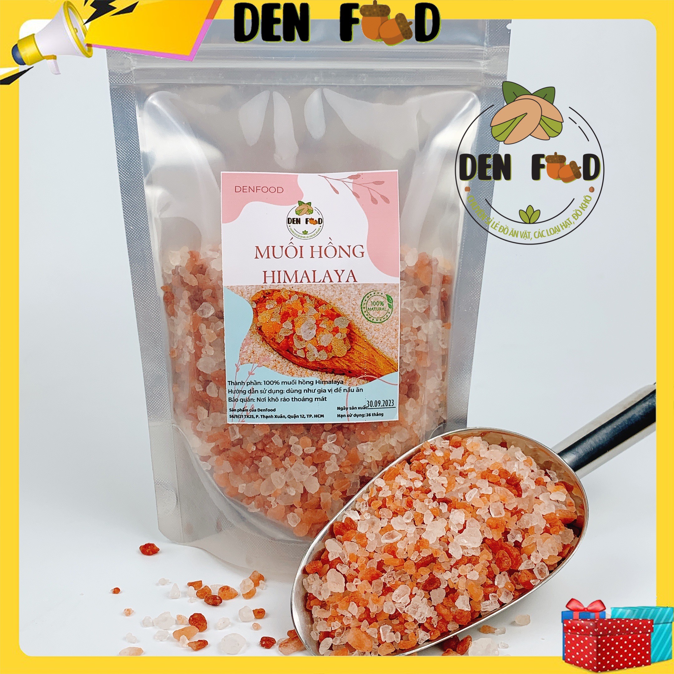 Muối hồng himalaya nấu ăn - Bịch 500gr