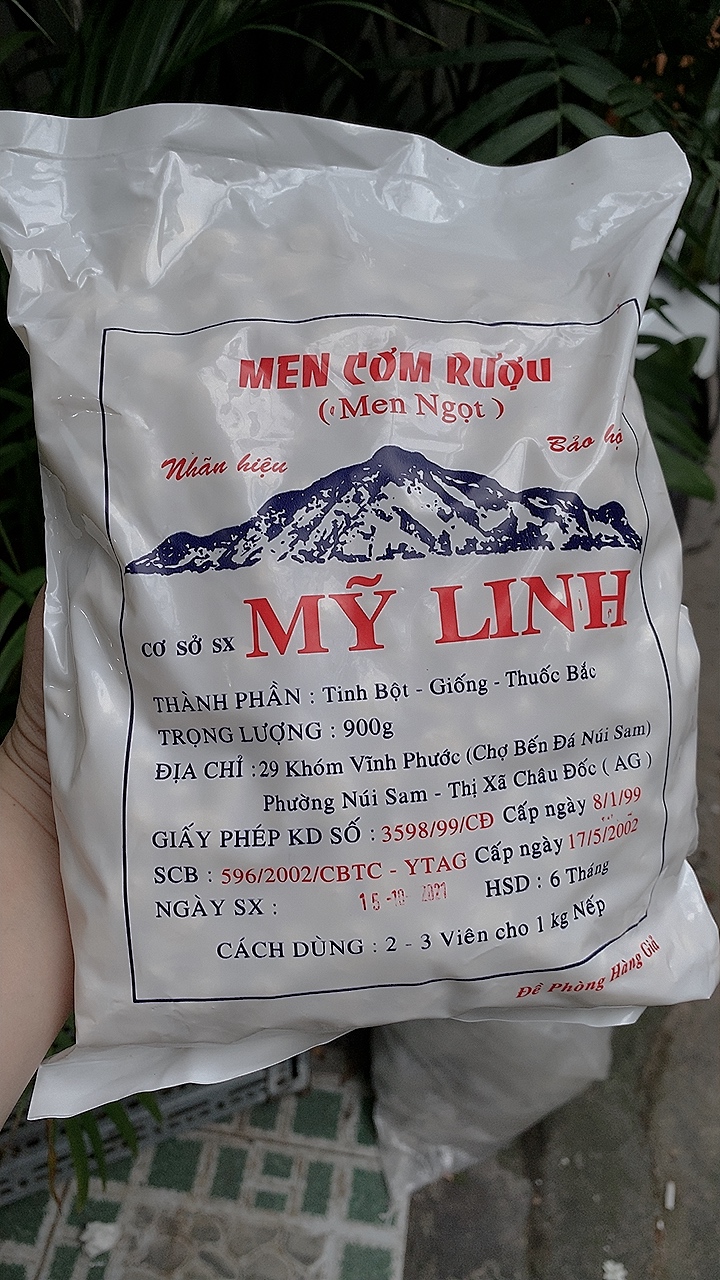 Men ngọt làm cơm ruou, bánh bò 900gr 1000 viên